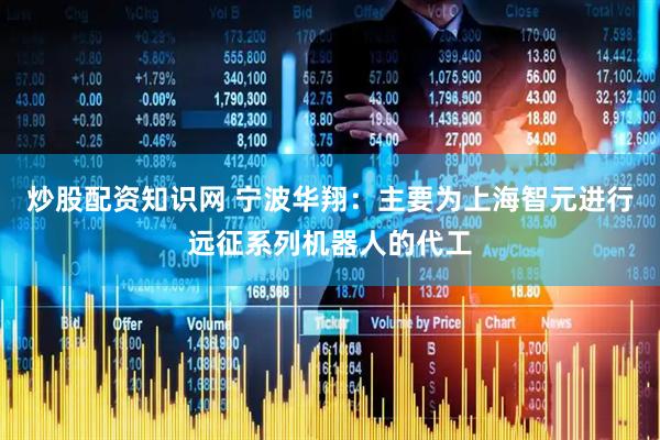 炒股配资知识网 宁波华翔：主要为上海智元进行远征系列机器人的代工